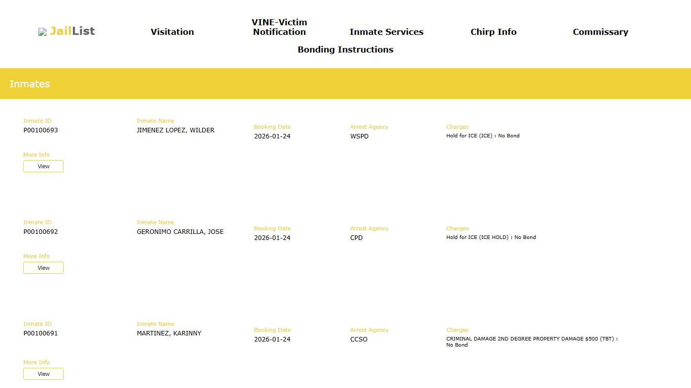Cherokee County Inmate Search
